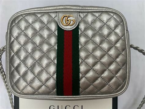 gucci silver crossbody bag|genuine gucci crossbody bags.